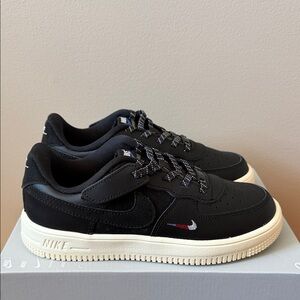 Nike Air Force 1 Low Easy On PS Black Comet Blue IH4496-001 Size 2Y